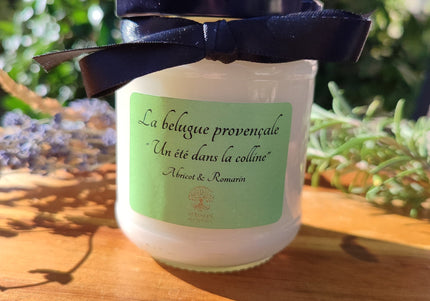 Bougie senteur abricot-romarin