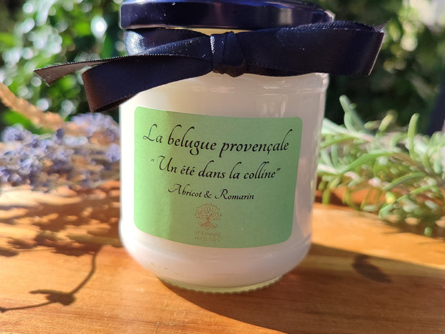 Bougie senteur abricot-romarin