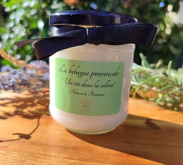Bougie senteur abricot-romarin